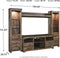 Trinell - Brown - 4 Pc. - Entertainment Center - 63" Tv Stand-Washburn's Home Furnishings