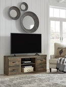 Trinell - Brown Dark - Tv Stand W/fireplace Option - 60" X 14.8" X 24.33"-Washburn's Home Furnishings