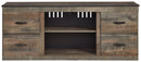 Trinell - Brown Dark - Tv Stand W/fireplace Option - 60" X 14.8" X 24.33"-Washburn's Home Furnishings
