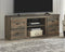Trinell - Brown - Lg Tv Stand W/fireplace Option-Washburn's Home Furnishings