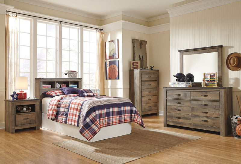 Trinell - Brown - Six Drawer Dresser-Washburn's Home Furnishings