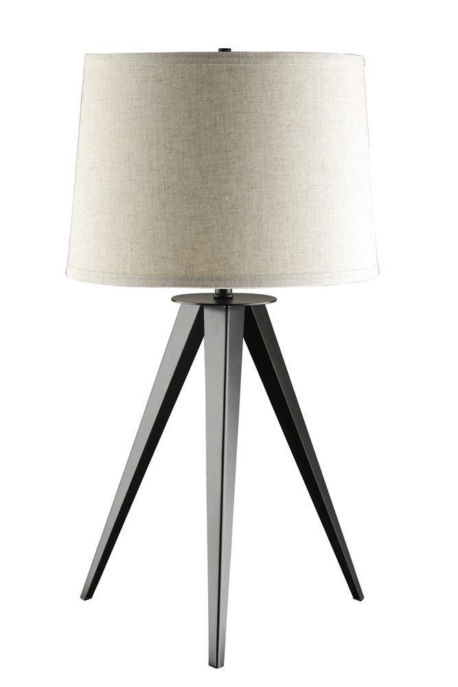 Tripod Base Table Lamp - Black-Washburn's Home Furnishings