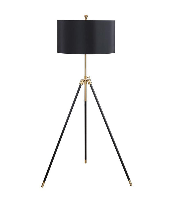 Tripod Floor Lamp - Black-Washburn's Home Furnishings