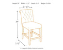 Tripton - Graphite - Counter Height Bar Stool (set Of 2)-Washburn's Home Furnishings