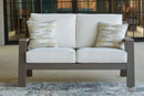 Tropicava - Taupe/white - Loveseat W/cushion-Washburn's Home Furnishings