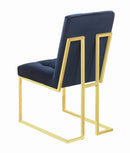 Tufted Back Side Chair - Blue-Washburn's Home Furnishings