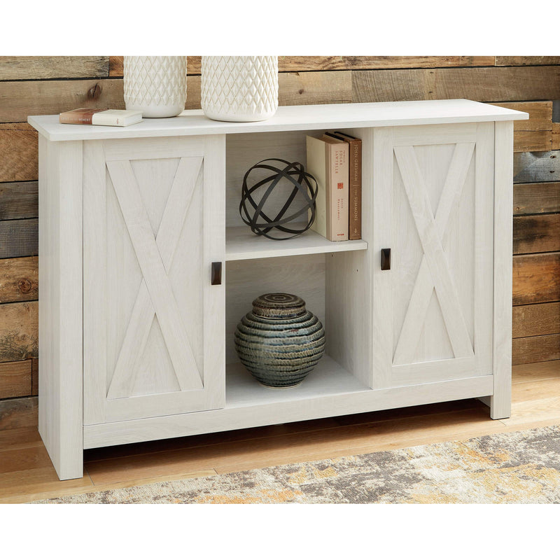 Turnley - Distressed White - Accent Cabinet-Washburn's Home Furnishings