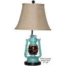 Turquoise Lantern Lamp-Washburn's Home Furnishings