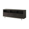 Tv Consoles - 2-drawer Rectangular - Cappuccino And Chrome-Washburn's Home Furnishings