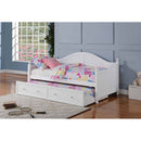 Twin Daybed W/Trundle in White-Washburn's Home Furnishings
