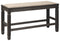 Tyler - Antique Black - Dbl Counter Uph Bench (1/cn)-Washburn's Home Furnishings