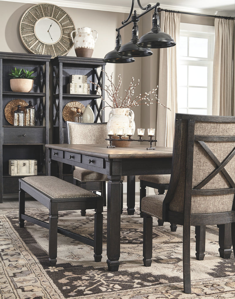 Tyler Creek - Black/grayish Brown - Dining Chair (set Of 2) - Framed Back-Washburn's Home Furnishings