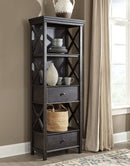 Tyler Creek - Dark Gray - 2 Pc. - Display Cabinets-Washburn's Home Furnishings