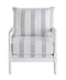 Upholstered Accent Chair With Spindle Accent - Pearl Silver-Washburn's Home Furnishings