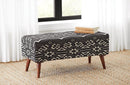 Upholstered Benche - Black-Washburn's Home Furnishings