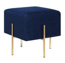 Upholstered Ottoman - Blue-Washburn's Home Furnishings