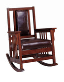 Upholstered Rocking Chair - Brown-Washburn's Home Furnishings