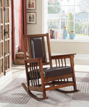 Upholstered Rocking Chair - Brown-Washburn's Home Furnishings