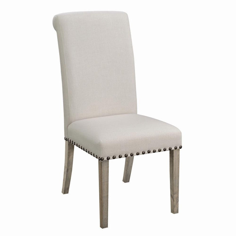 Upholstered Side Chairs - Beige (set Of 2)-Washburn's Home Furnishings