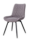 Upholstered Tufted Swivel Dining Chair - Gray-Washburn's Home Furnishings
