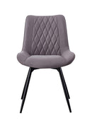 Upholstered Tufted Swivel Dining Chair - Gray-Washburn's Home Furnishings
