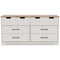 Vaibryn - White / Brown / Beige - Six Drawer Dresser-Washburn's Home Furnishings