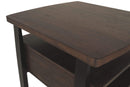 Vailbry - Brown Dark - Rectangular End Table-Washburn's Home Furnishings