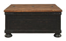 Valebeck - Black/brown - Lift Top Cocktail Table-Washburn's Home Furnishings