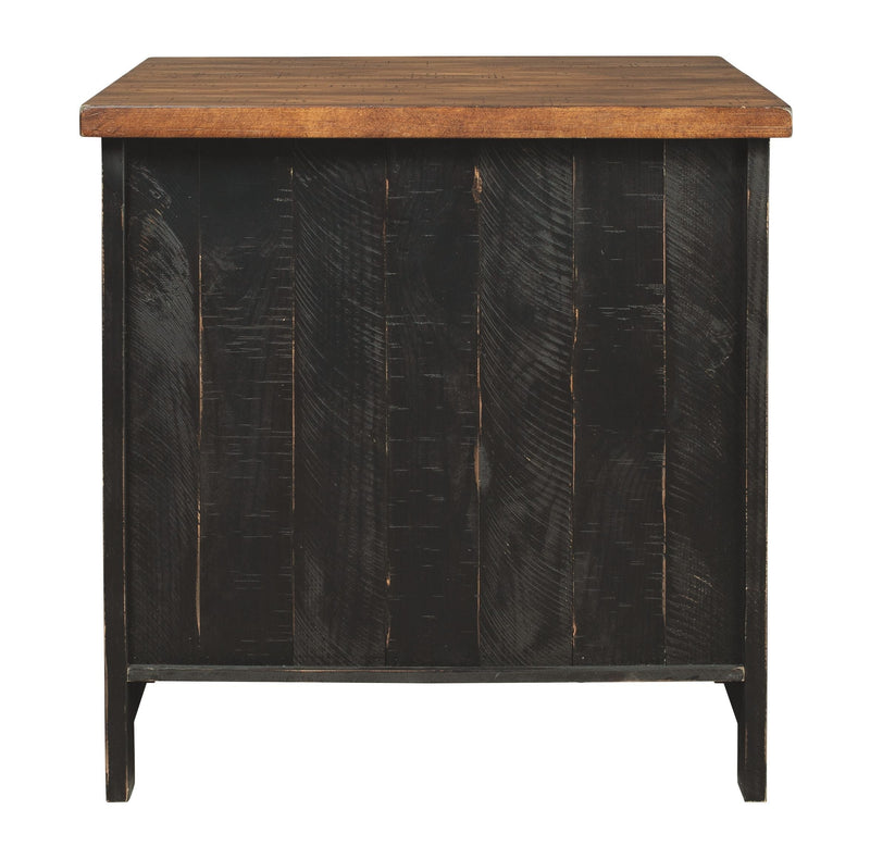 Valebeck - Black/brown - Rectangular End Table-Washburn's Home Furnishings