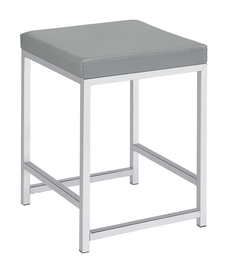 Vanity Stool - Pearl Silver-Washburn's Home Furnishings