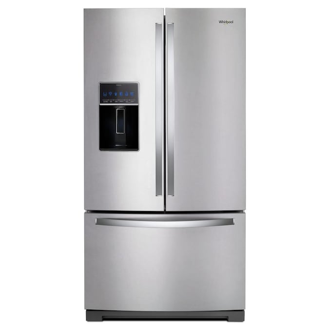 WHIRLPOOL 26.8 Cu. Ft. French Door Refrigerator - Stainless steel-Washburn's Home Furnishings