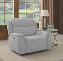 Wagner - Power 2 Recliner - Grey-Washburn's Home Furnishings