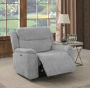 Wagner - Power 2 Recliner - Grey-Washburn's Home Furnishings