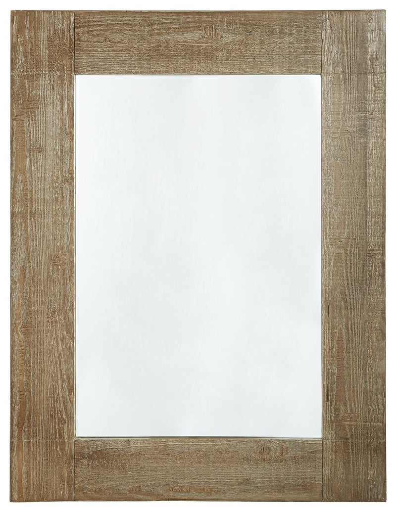 Waltleigh - Distressed Brown - Accent Mirror-Washburn's Home Furnishings