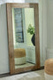 Waltleigh - Distressed Brown - Floor Mirror-Washburn's Home Furnishings