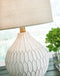 Wardmont - White - Ceramic Table Lamp (1/cn)-Washburn's Home Furnishings
