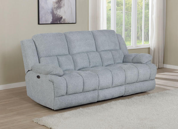 Waterbury Collection - Power Sofa - Grey-Washburn's Home Furnishings