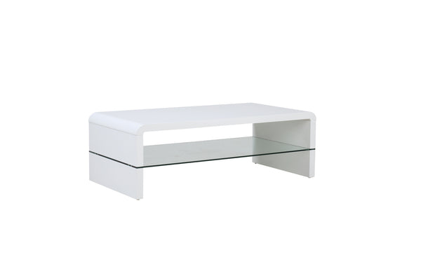 Waterfall Edge Coffee Table - White-Washburn's Home Furnishings