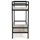 Waylowe - Black/tan - Bar Cart-Washburn's Home Furnishings