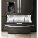Whirlpool 26cf French Door Refrigerator in Black Stainless-Washburn's Home Furnishings