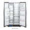 33-inch Wide Side-by-Side Refrigerator - 21 cu. ft. - Stainless-Washburn's Home Furnishings