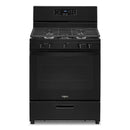 Whirlpool 5.1 Cu. Ft. Freestanding Gas Range with Edge to Edge Cooktop - Black-Washburn's Home Furnishings