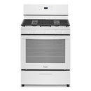 Whirlpool 5.1 Cu. Ft. Freestanding Gas Range with Edge to Edge Cooktop - White-Washburn's Home Furnishings