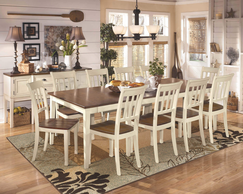 Whitesburg - Brown/cottage White - Dining Chair (set Of 2)-Washburn's Home Furnishings