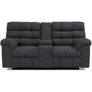 Wilhurst Double Reclining Loveseat w/Console-Washburn's Home Furnishings