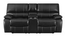 Willemse Motion Collection - Motion Loveseat - Black-Washburn's Home Furnishings
