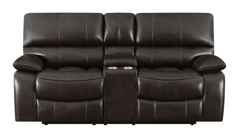 Willemse Motion Collection - Motion Loveseat - Dark Brown-Washburn's Home Furnishings