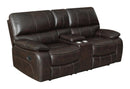 Willemse Motion Collection - Motion Loveseat - Dark Brown-Washburn's Home Furnishings