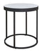 Windron - Black/white - Round End Table-Washburn's Home Furnishings