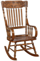 Windsor Back Rocking Chair - Brown-Washburn's Home Furnishings